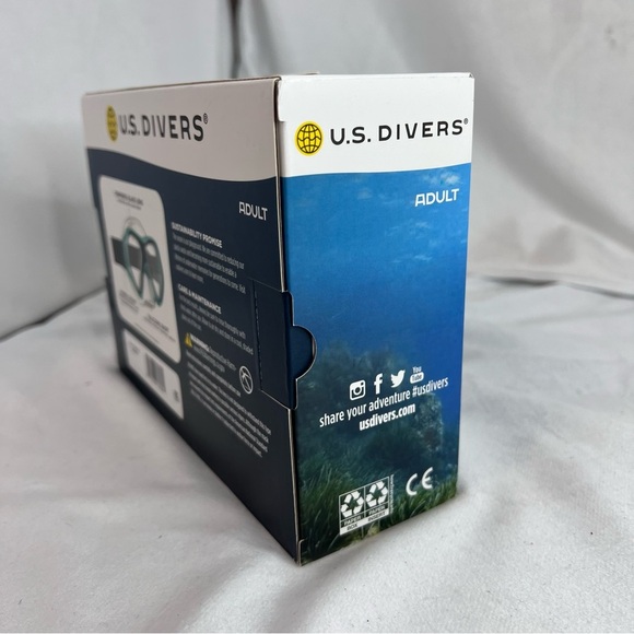 U.S. Divers Playa Adult Mask DBLU - Picture 4 of 4
